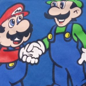 Mario and Luigi sweater medium red and green
